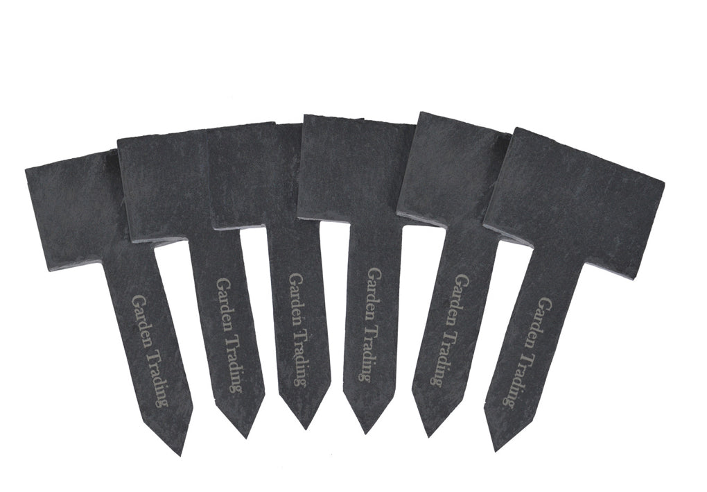SET OF 6 SLATE GREENHOUSE TAGS